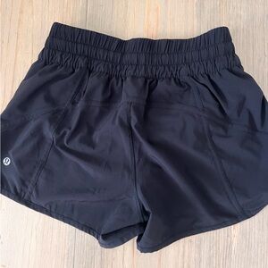 Lululemon black running shorts size 6